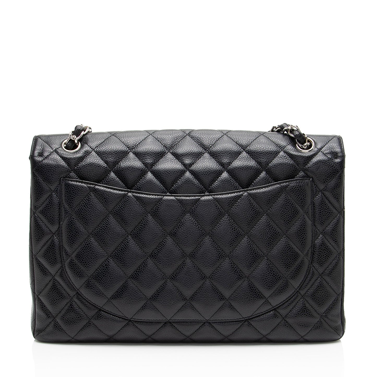 Chanel Caviar Classic Maxi Single Flap Leather Shoulder Bag