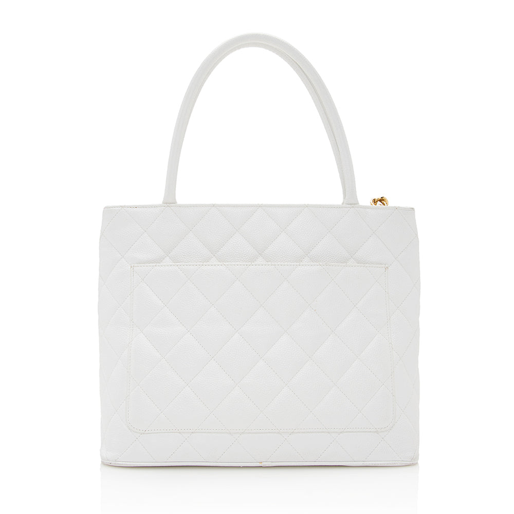 Chanel Caviar Medallion SHF Leather Tote Bag 3