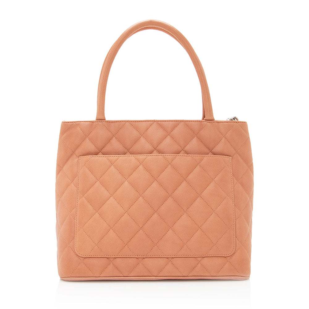 Chanel Caviar Medallion SHF Leather Tote Bag 5