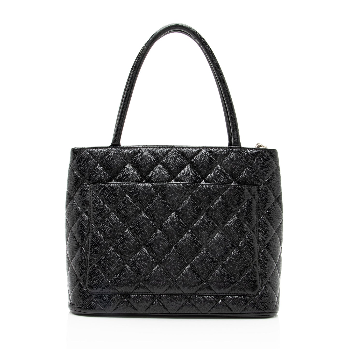 Chanel Caviar Medallion SHF Leather Tote Bag 9