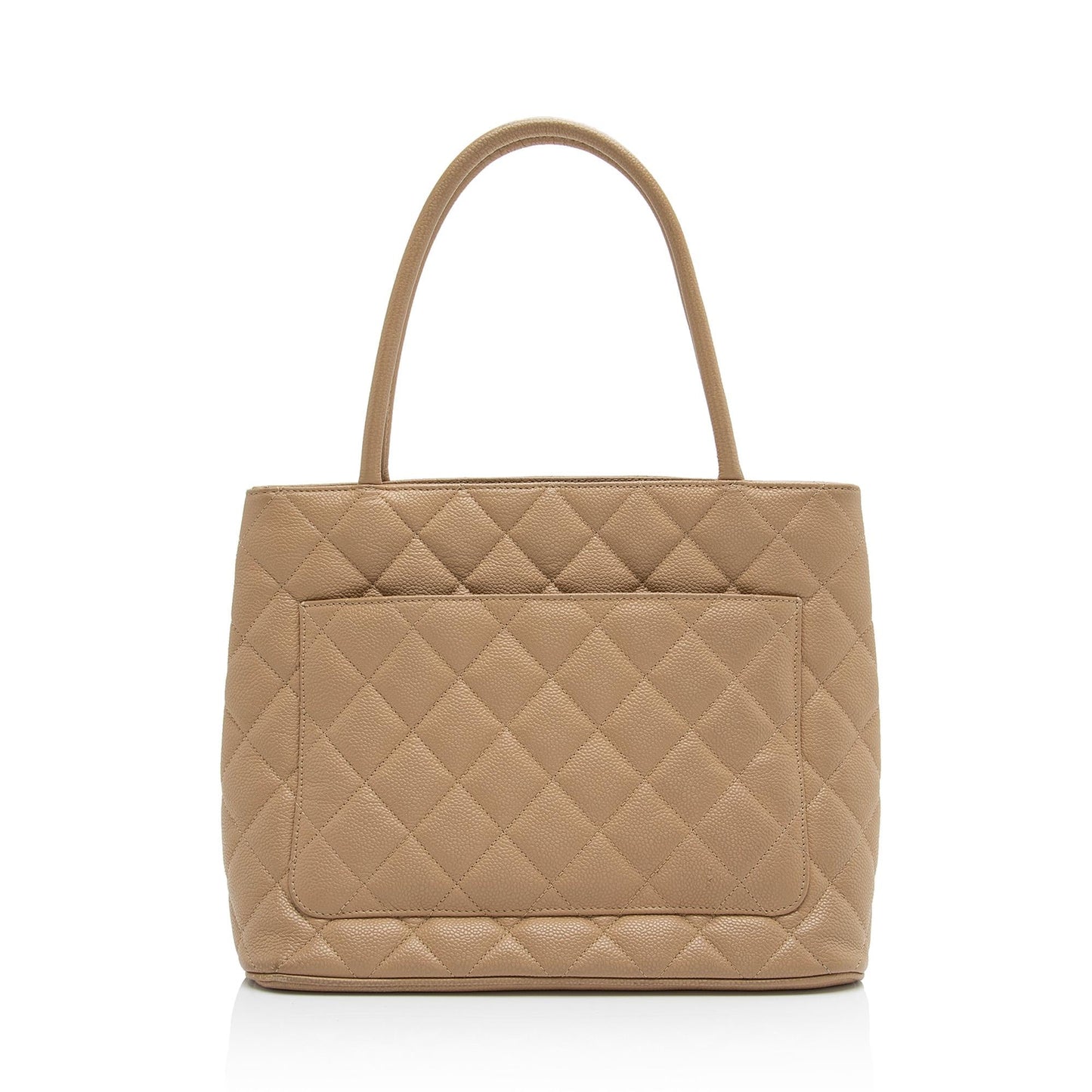 Chanel Caviar Medallion SHF-CzzxQv Leather Tote Bag