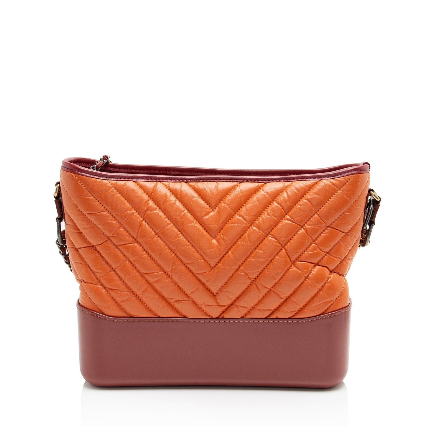 Chanel Chevron Aged Calfskin Gabrielle Hobo Shoulder Bag