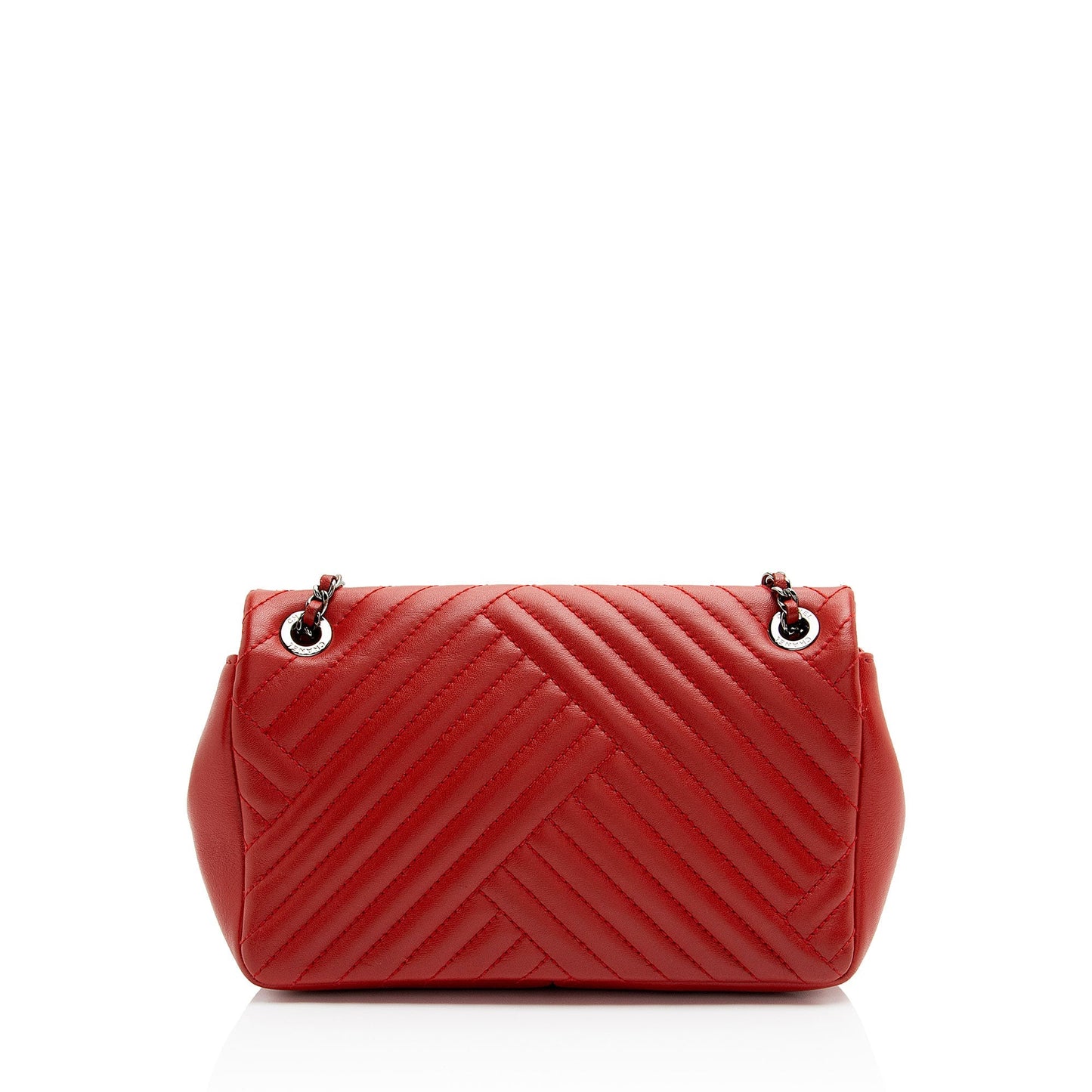 Chanel Chevron Lambskin Classic Single Flap Small Shoulder Bag