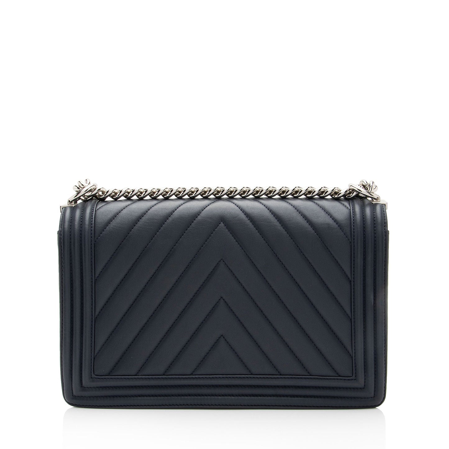 Chanel Chevron Lambskin New Boy SHF-SYvI5N Handbag
