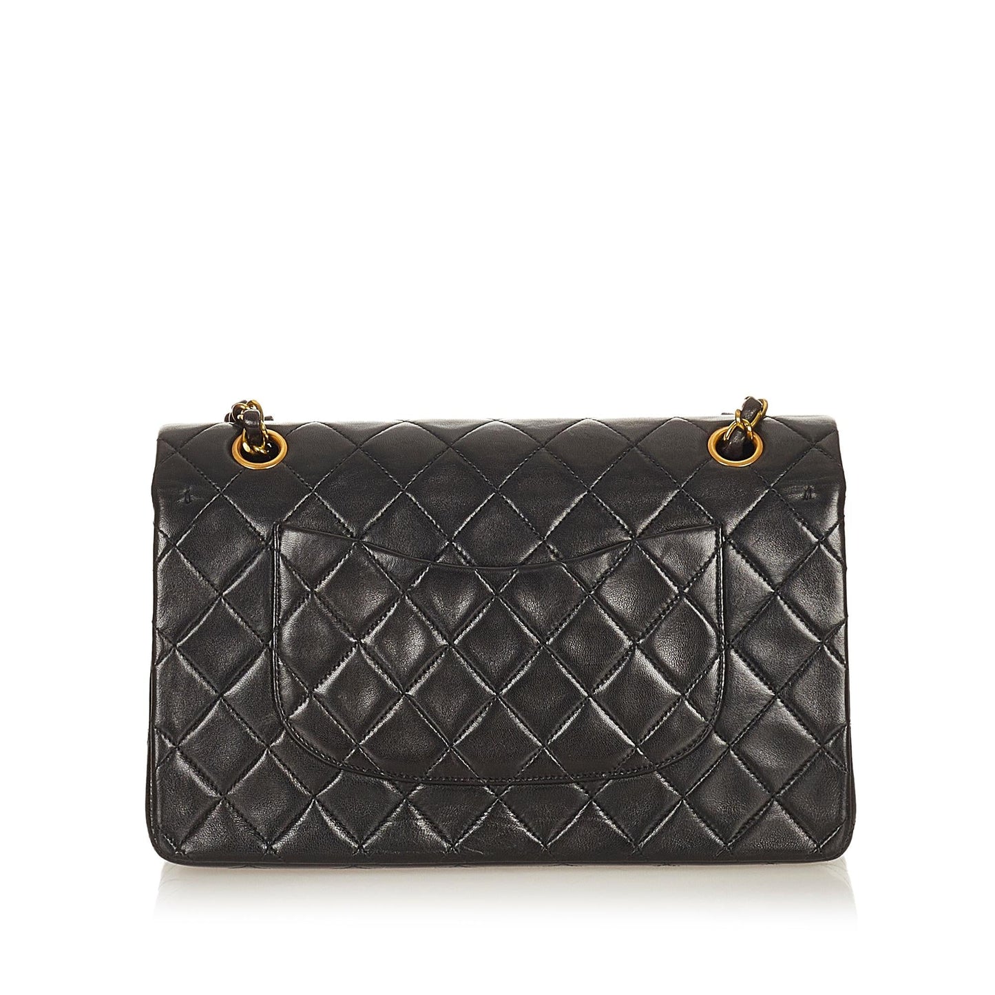 Chanel Classic Lambskin Double Flap SHG Leather Shoulder Bag Bag Shg