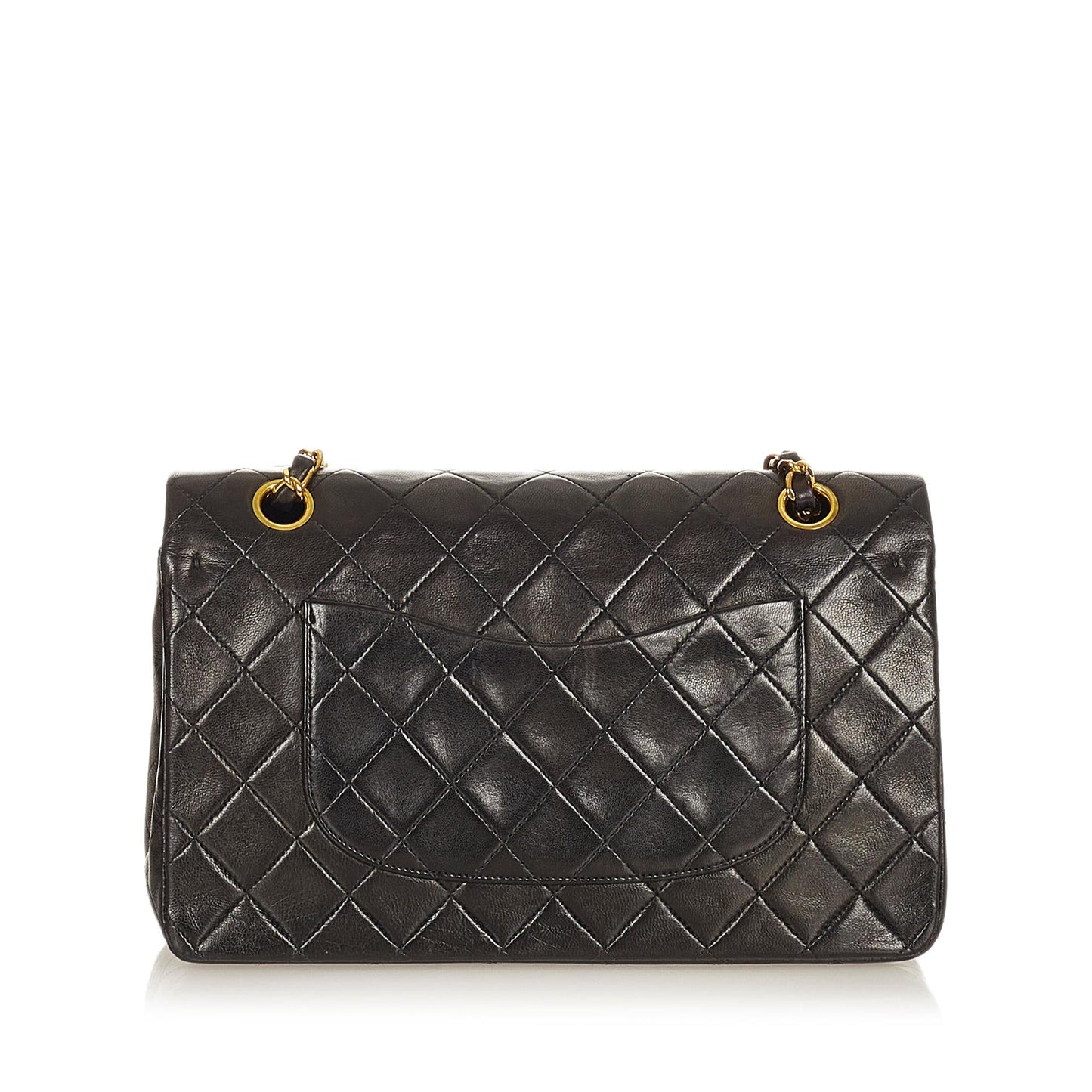 Chanel Classic Lambskin Double Flap SHG Leather Shoulder Bag