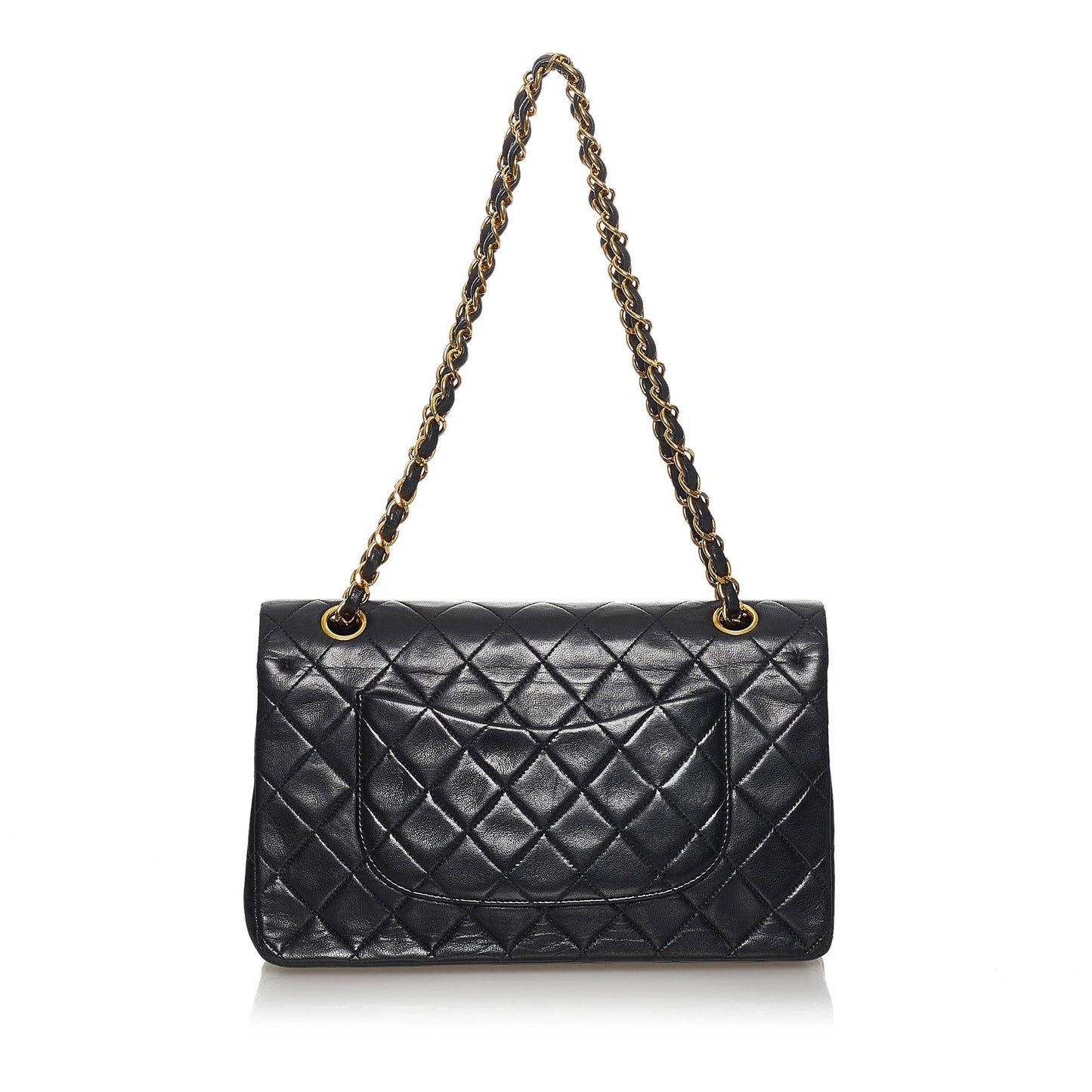 Chanel Classic Lambskin Double Flap SHG Leather Shoulder Bag 10
