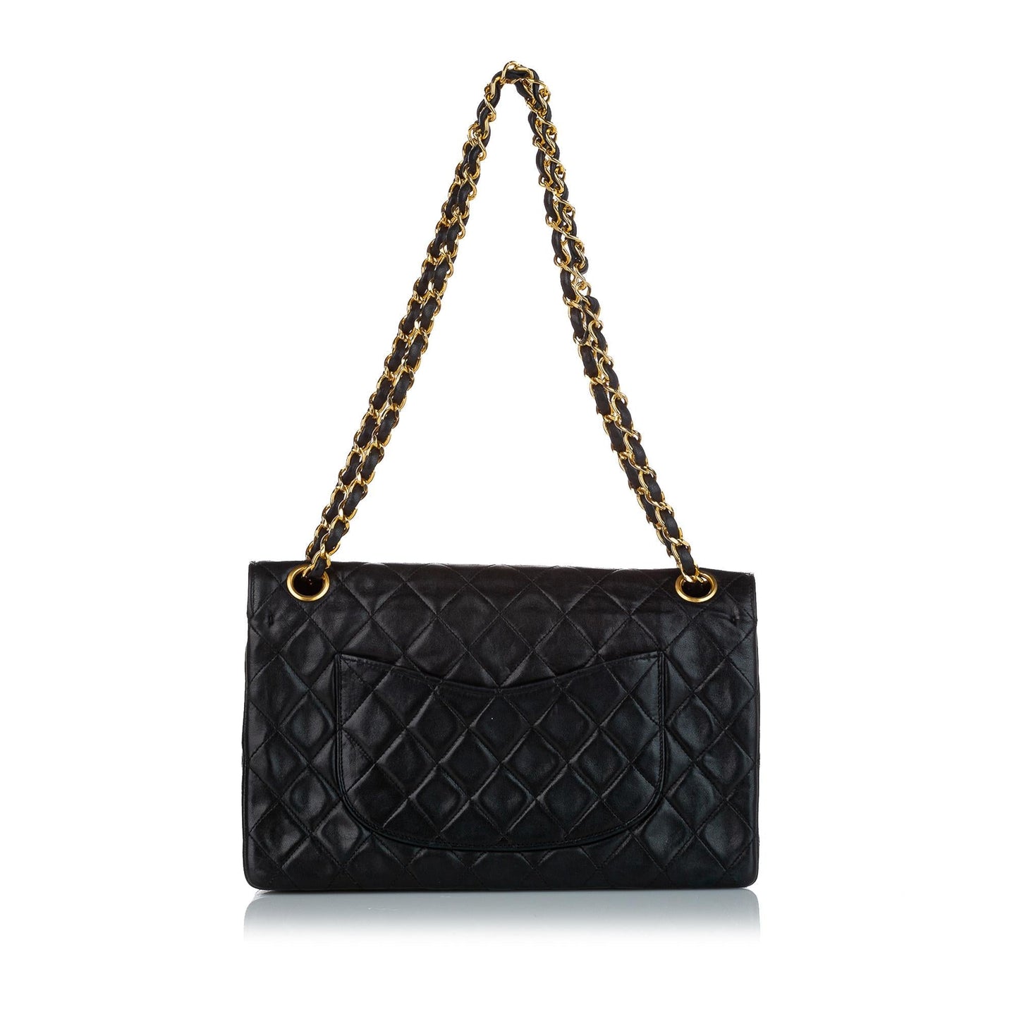 Chanel Classic Lambskin Double Flap SHG Leather Shoulder Bag 3