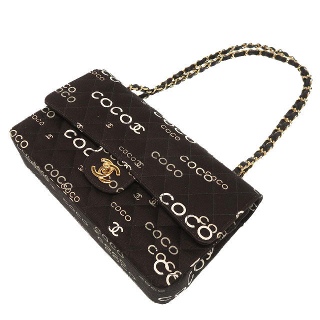 Chanel CLASSIC COCO PRINT DOUBLE FLAP Shoulder Bag