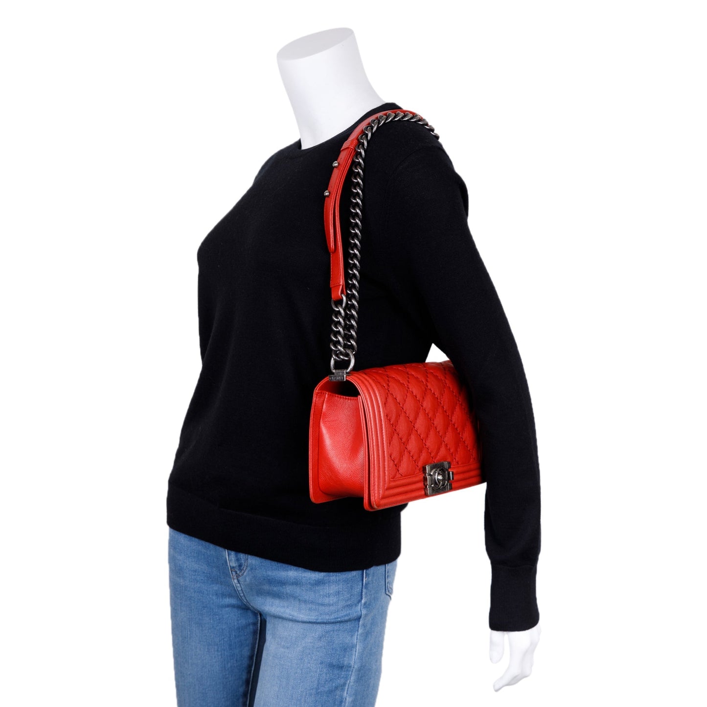 Chanel Double Stitch Boy Travel Bag