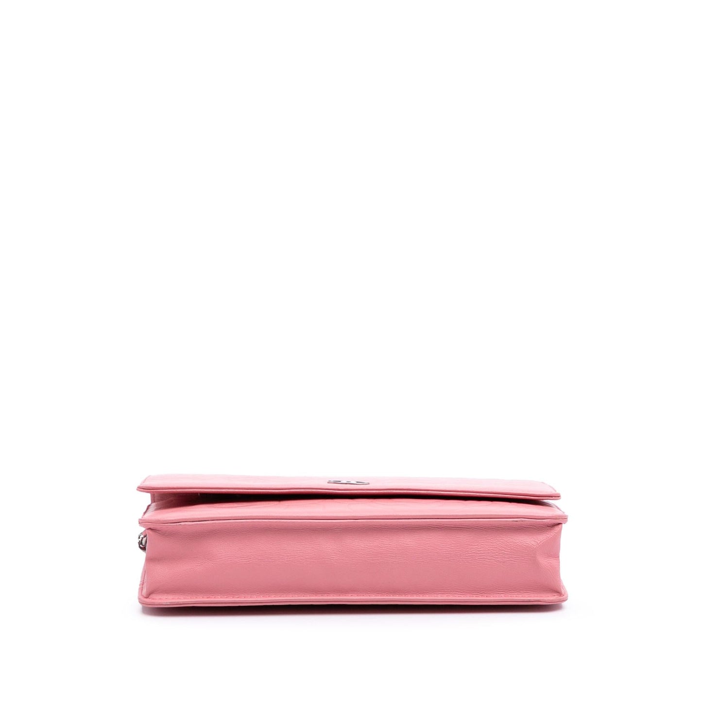 Chanel Embossed Lambskin Camellia On Wallet Case Chain 1