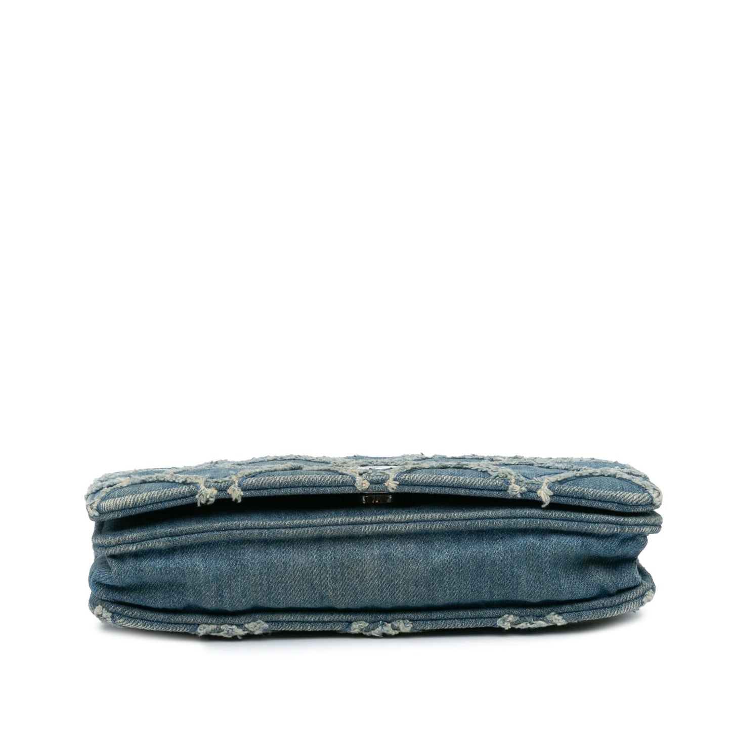 Chanel Frayed Denim On Wallet Case