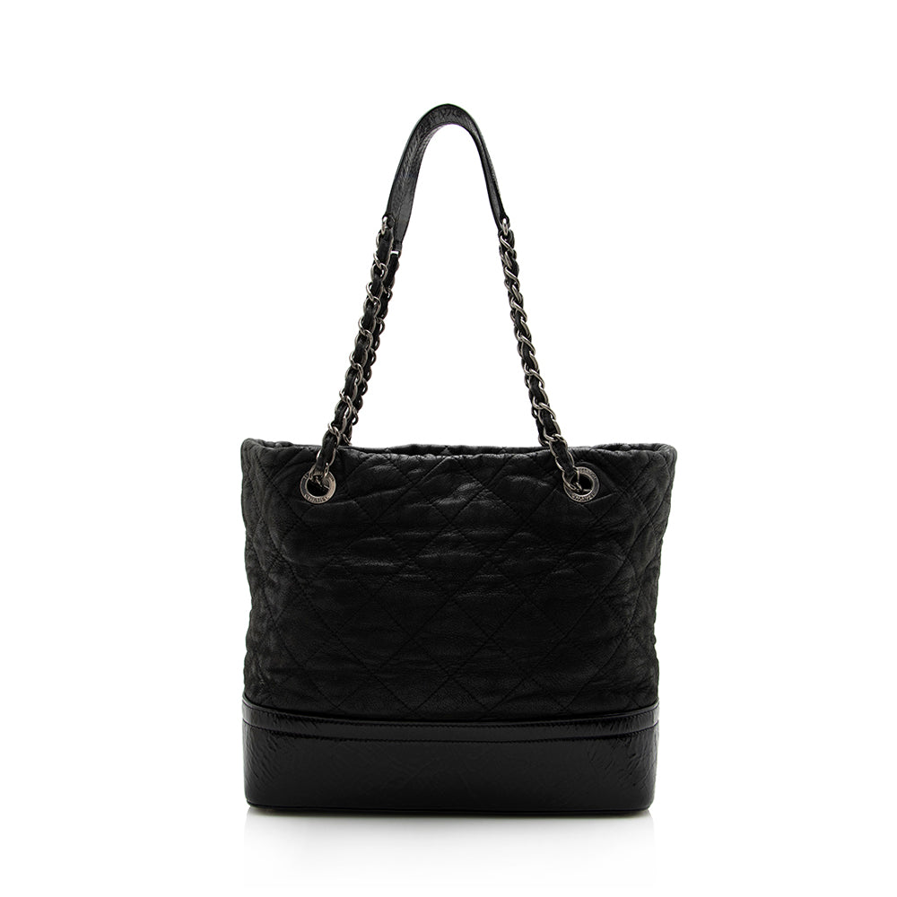 Chanel Iridescent Calfskin VIP Grand Shopping SHF Tote Bag
