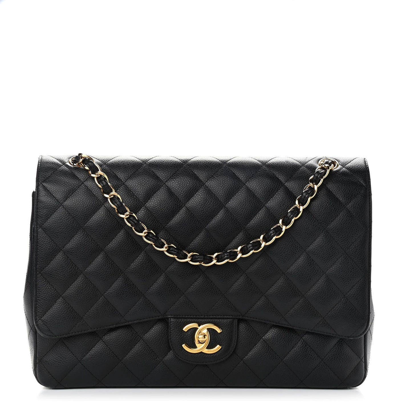 Chanel Caviar Quilted Jumbo Double Flap Jewelry