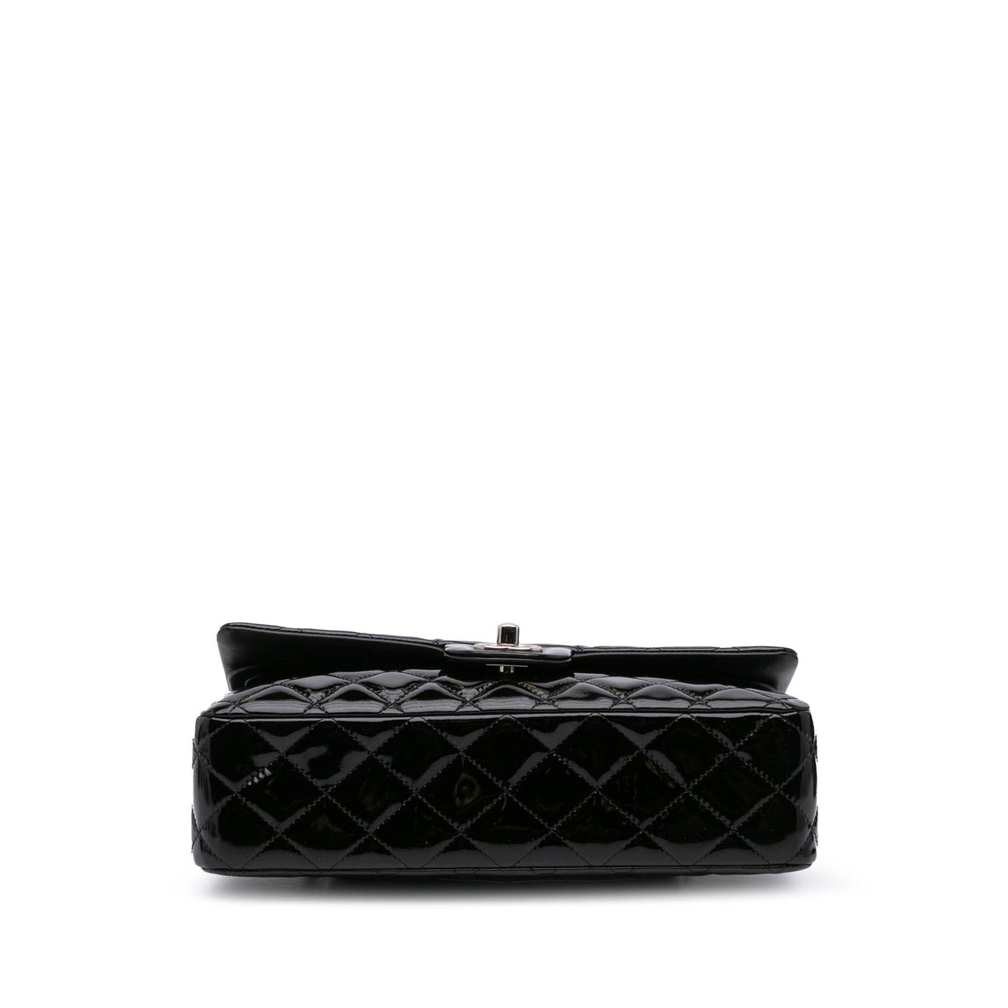 Chanel Jumbo Classic Patent Double Flap Handbag Flap 2