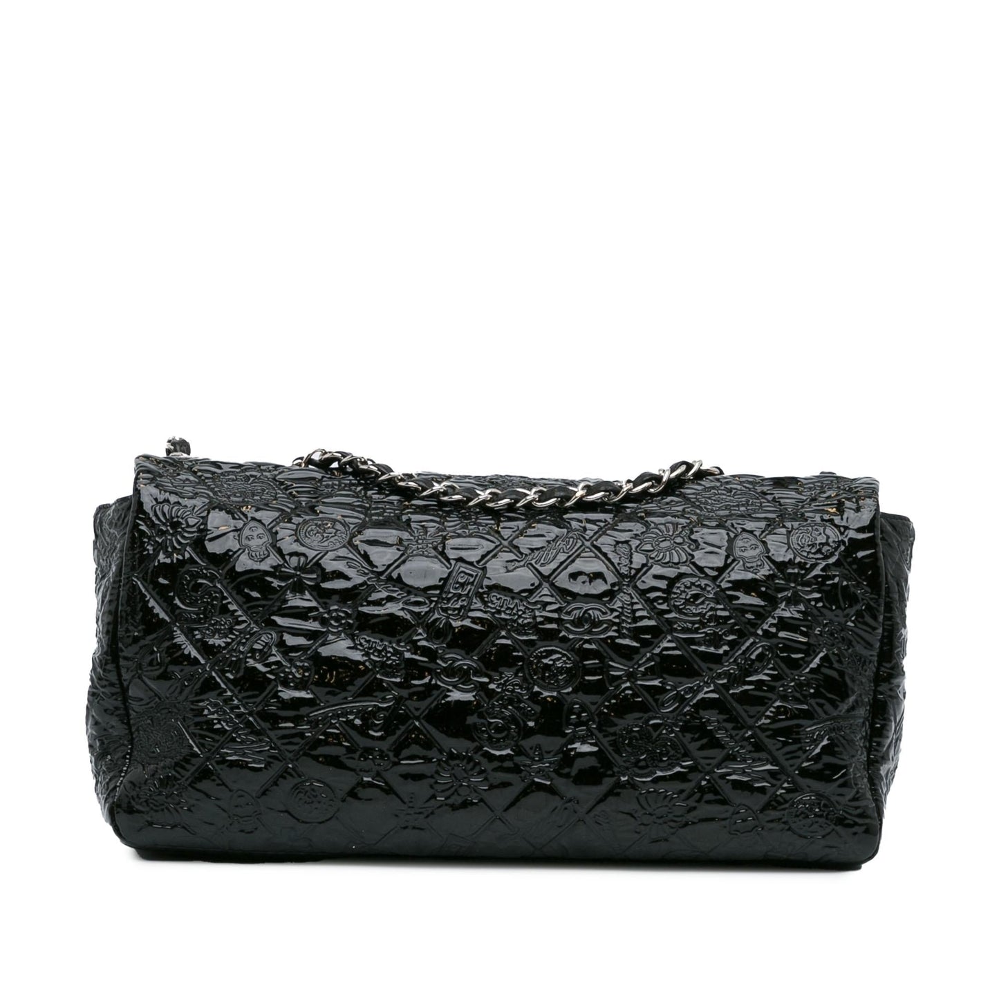 Chanel Jumbo Patent Lucky Symbols Flap SHG-IatIl6 Handbag