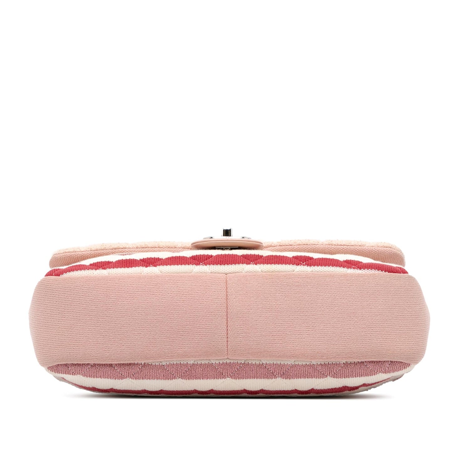 Chanel Jumbo Stripe Jersey Felt Rope Flap Handbag Flap 2