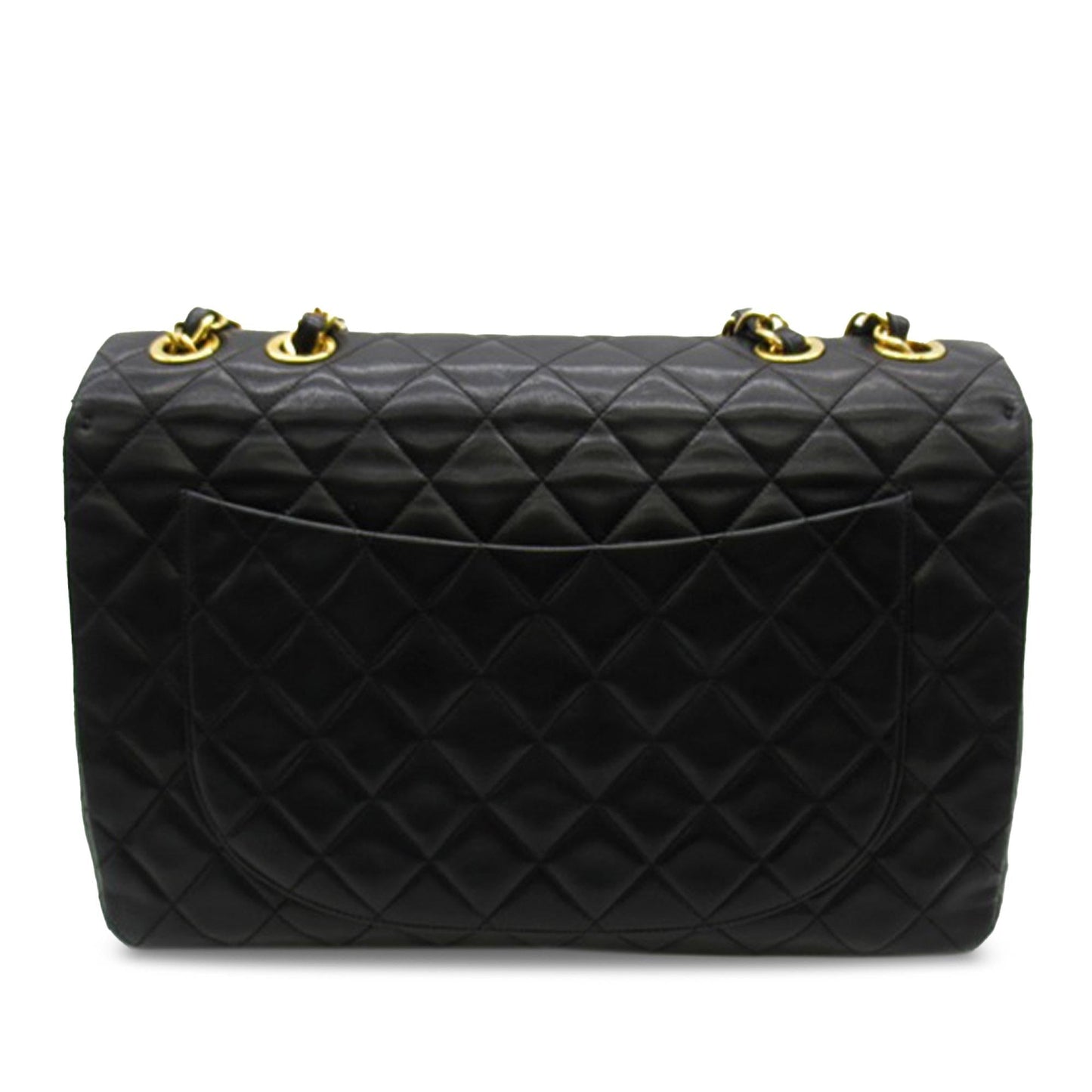 Chanel Jumbo Xl Classic Lambskin Maxi Single Flap (Shg-Ye27Fd) Bag
