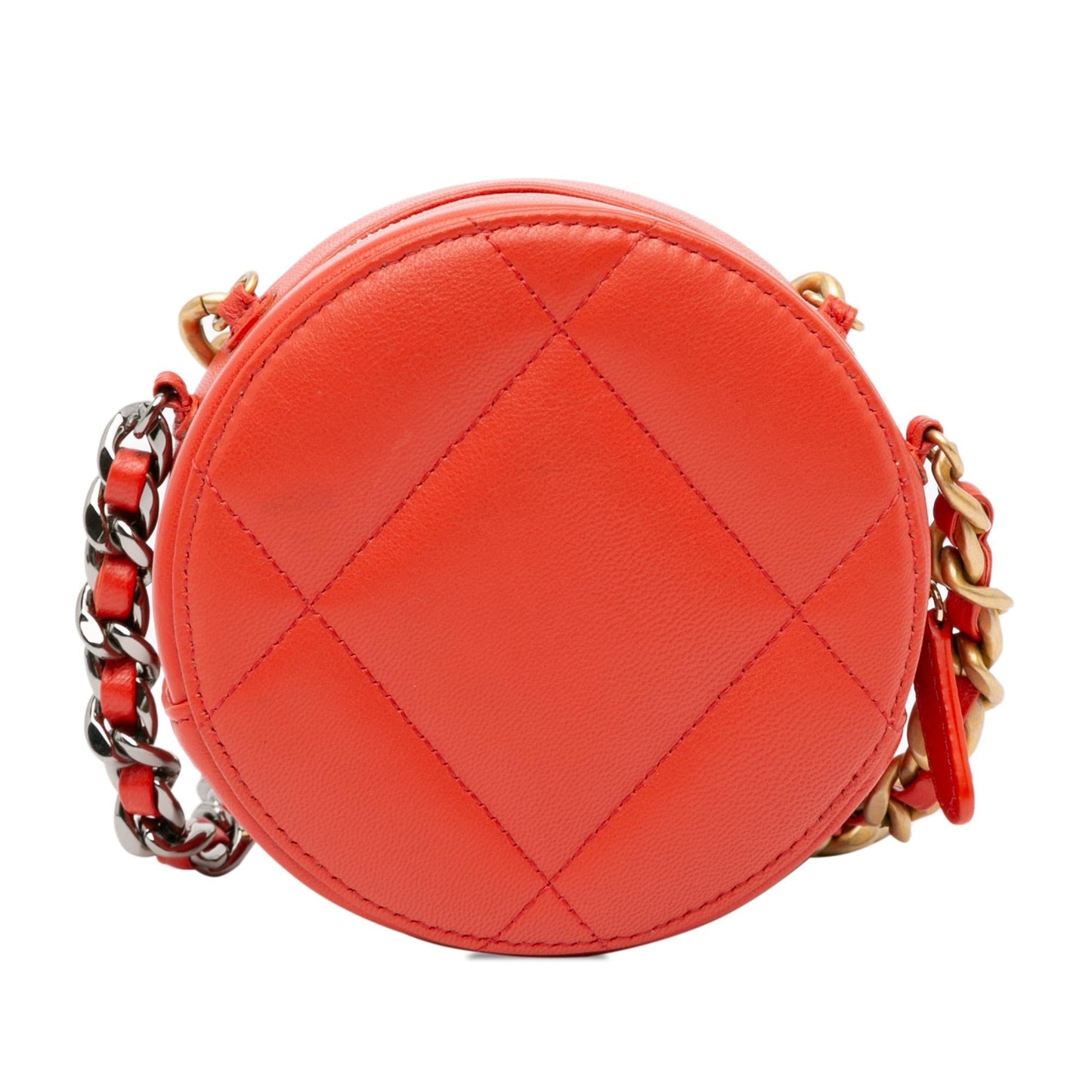 Chanel Lambskin 19 Round SHG-mkI7IP Clutch Bag