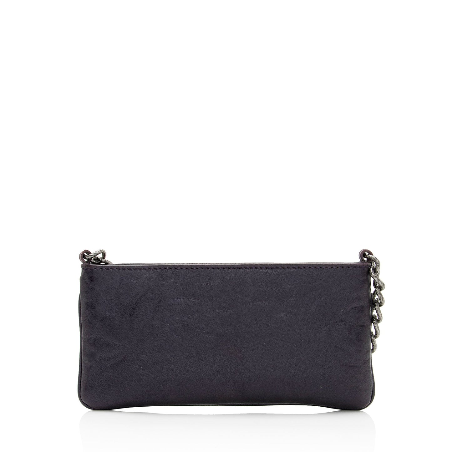 Chanel Lambskin Camellia Pochette Clutch Bag