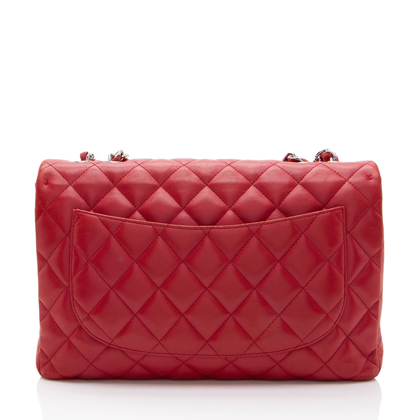 Chanel Lambskin Classic Jumbo Single Flap Shoulder Bag