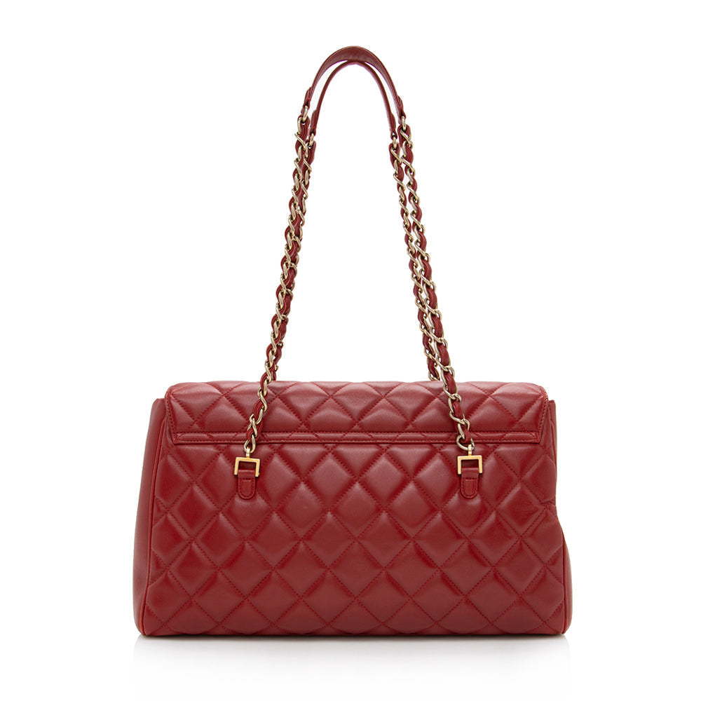 Chanel Lambskin Flap CC SHF Shoulder Bag