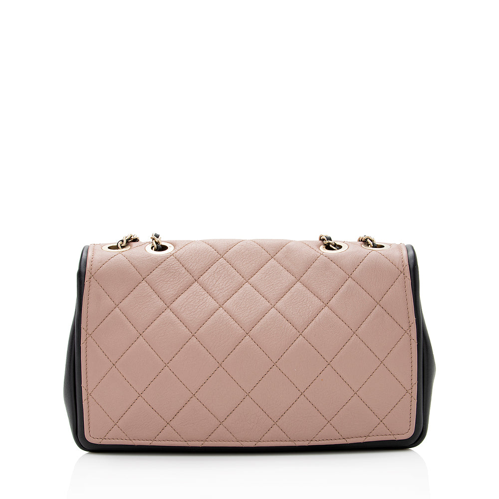 Chanel Lambskin Graphic Flap SHF Shoulder Bag