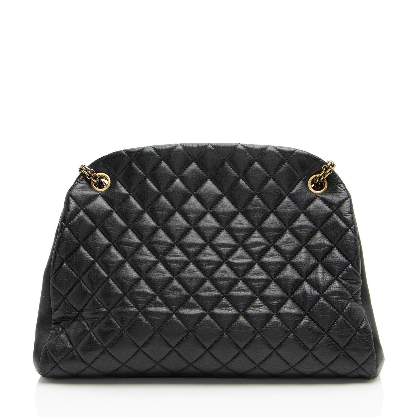 Chanel Lambskin Just Mademoiselle Bowler SHF-xiVMoz Handbag