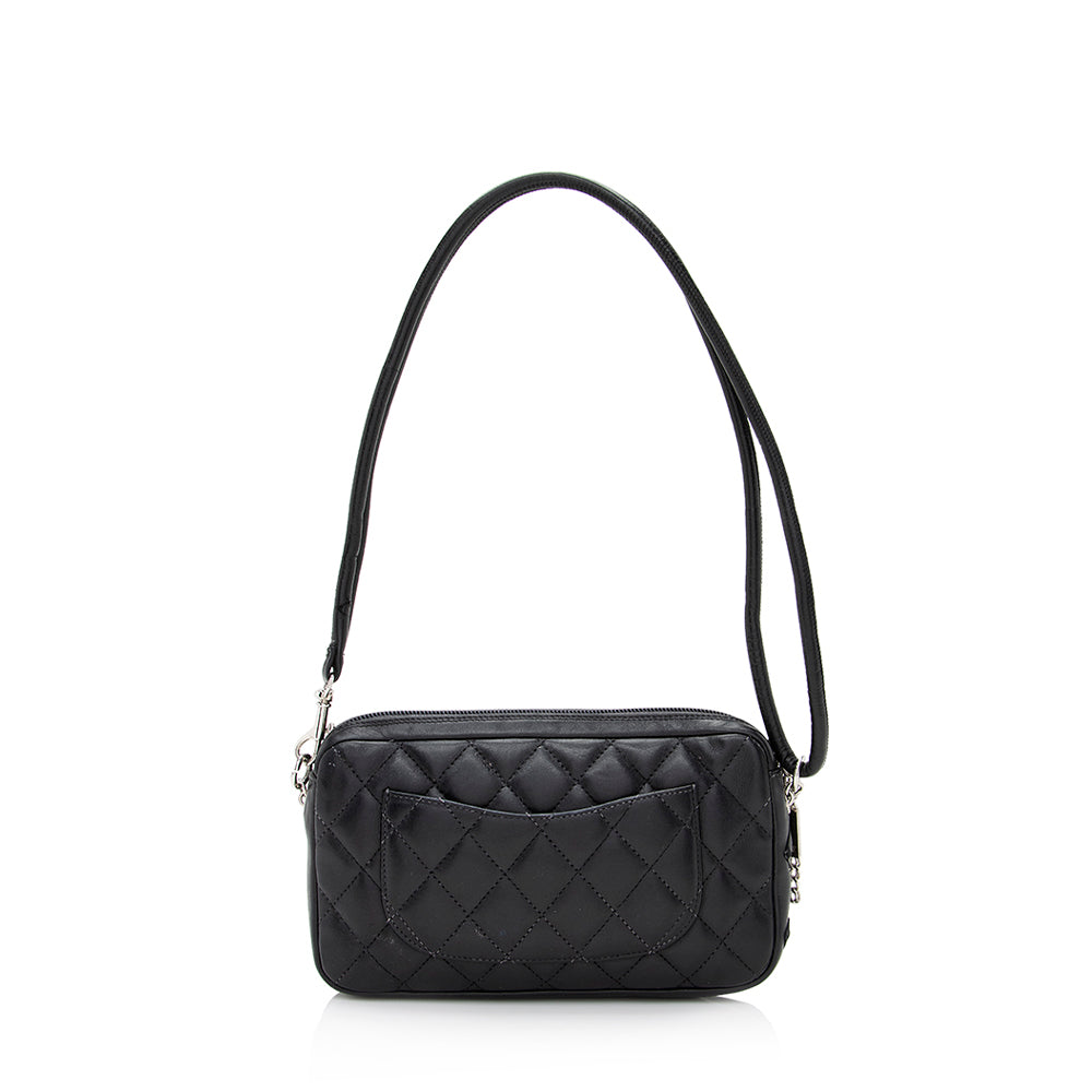 Chanel Lambskin Ligne Cambon Pochette SHF Clutch Bag