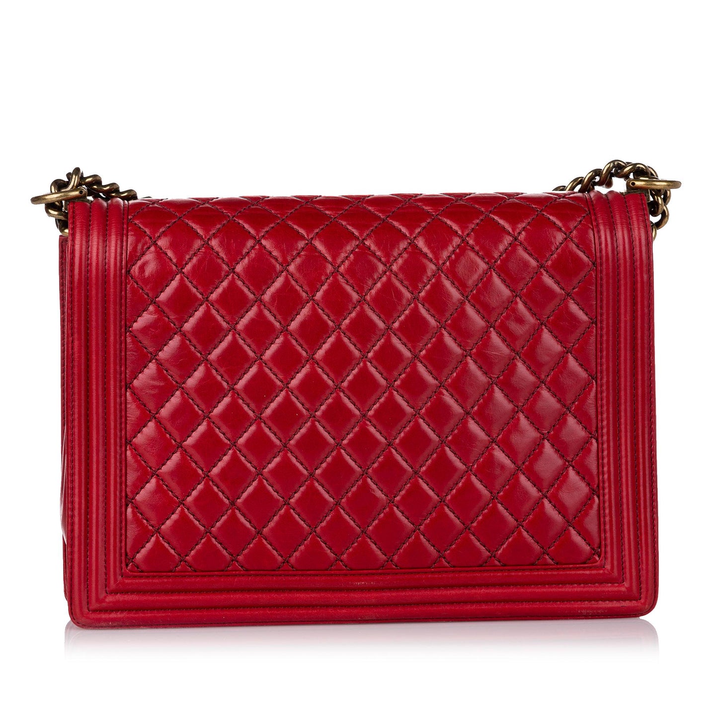 Chanel Boy Lambskin Flap SHG Leather Shoulder Bag 3