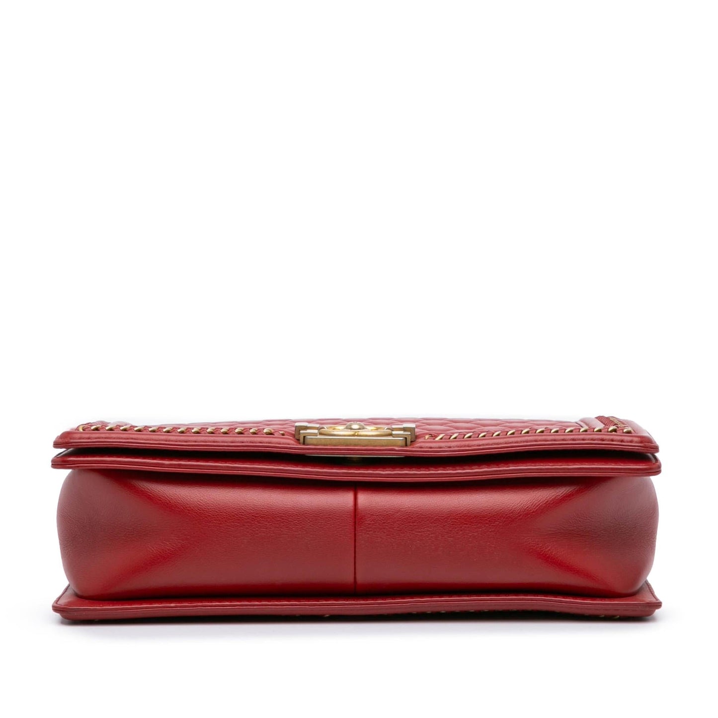 Chanel Calfskin Boy Around Top Handle Flap Handbag