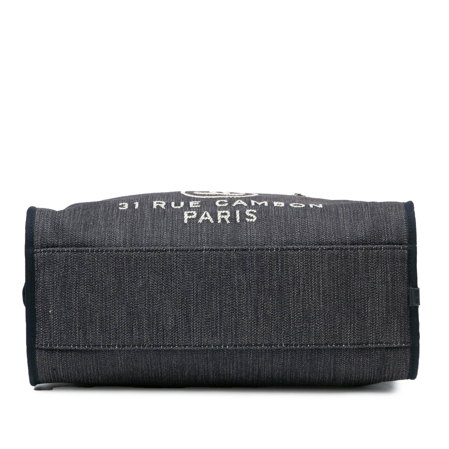 Chanel Denim Deauville Bowling Satchel SHG-qtePh4 Satchel Bag