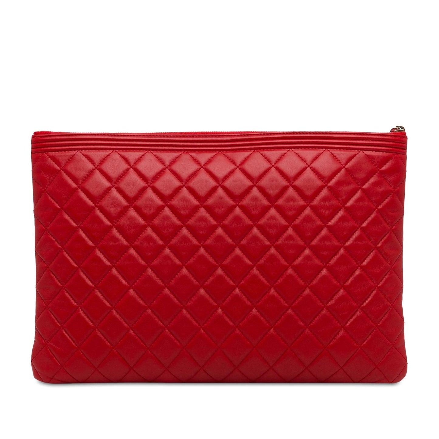Chanel Lambskin Boy Zip SHG-ZB17in Handbag