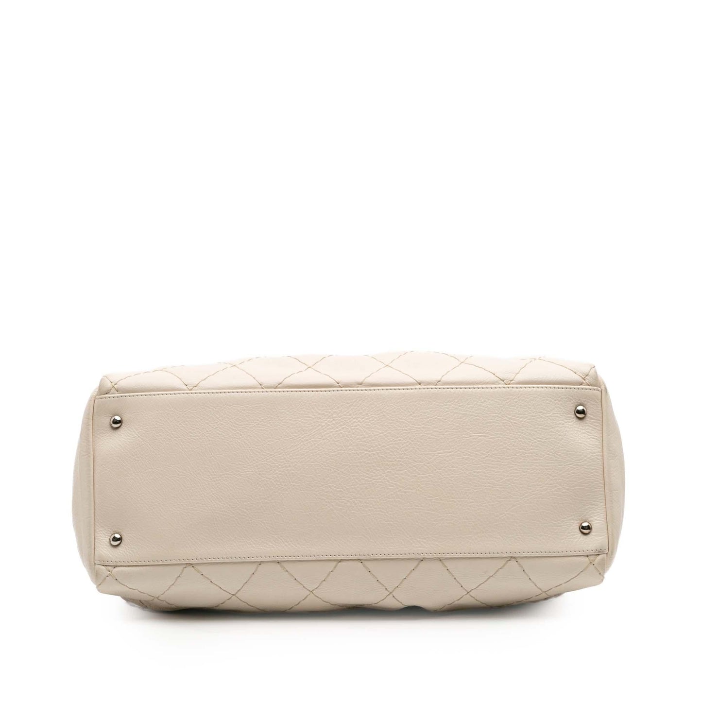 Chanel Quilted Aged Calfskin On Road Tote Bag
