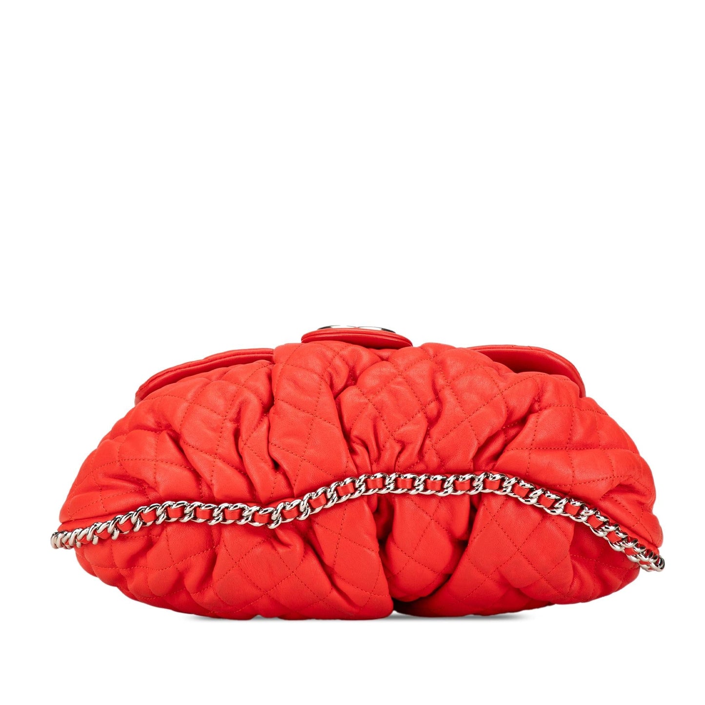 Chanel Quilted Lambskin Around Flap Handbag