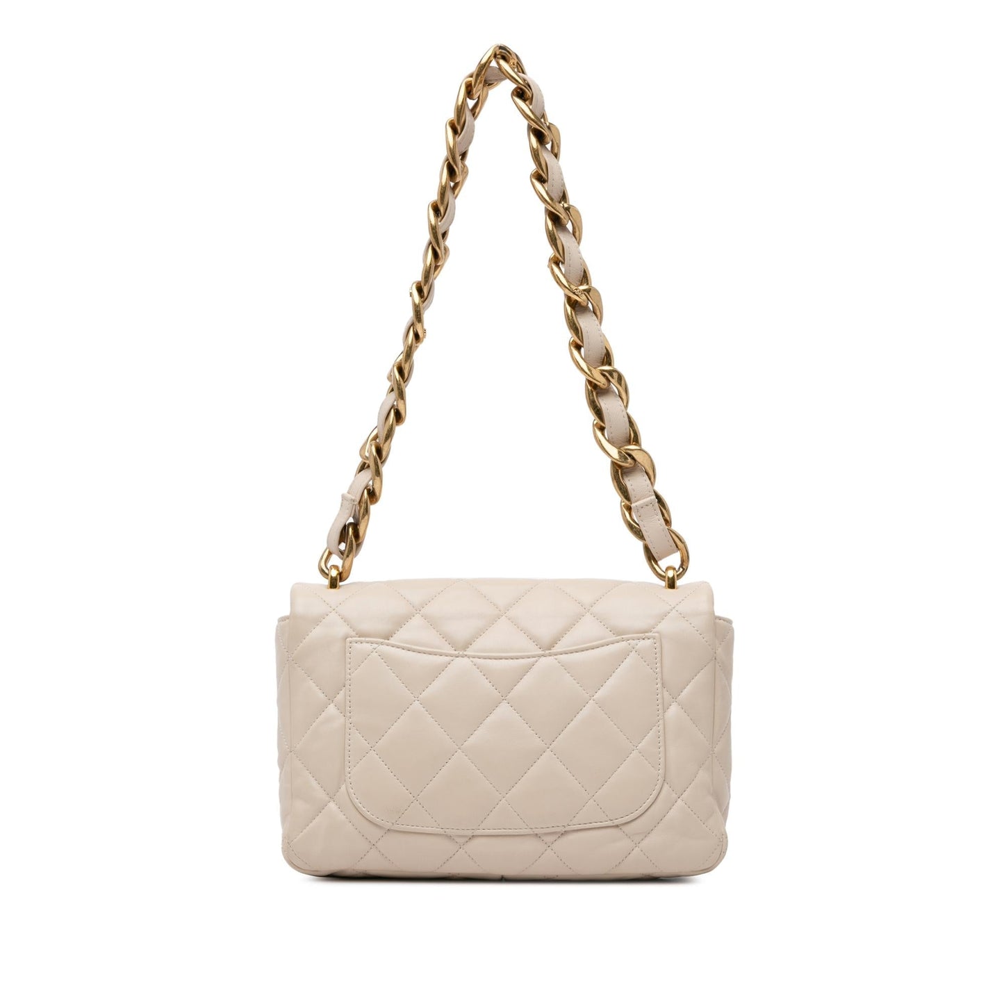 Chanel Quilted Lambskin Funky Town Flap Handbag