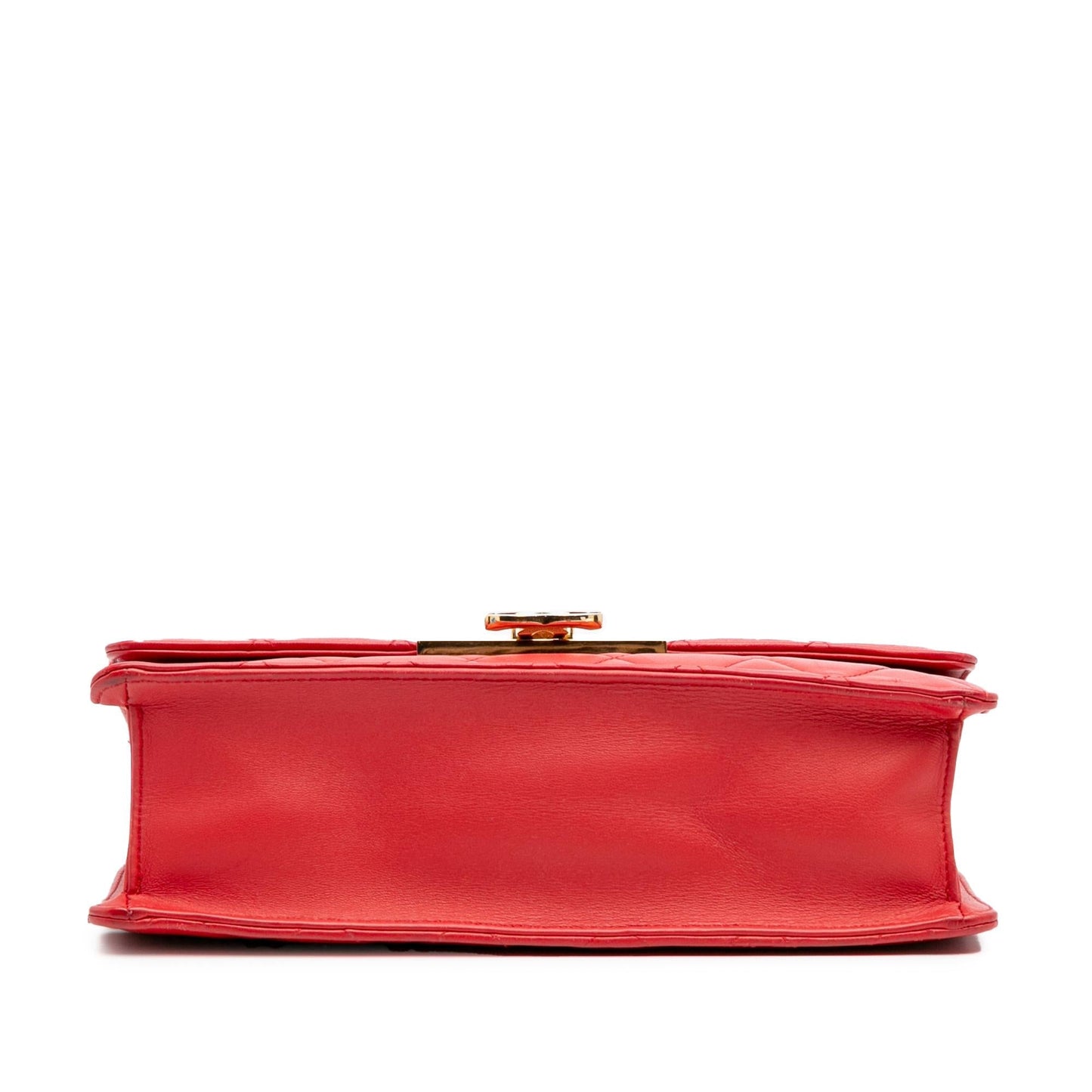 Chanel Quilted Lambskin Golden Class Flap Handbag