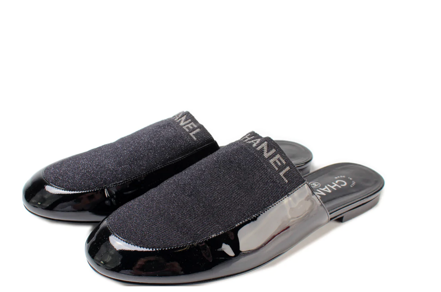 Chanel PATENT MULES SLIDES Shoes