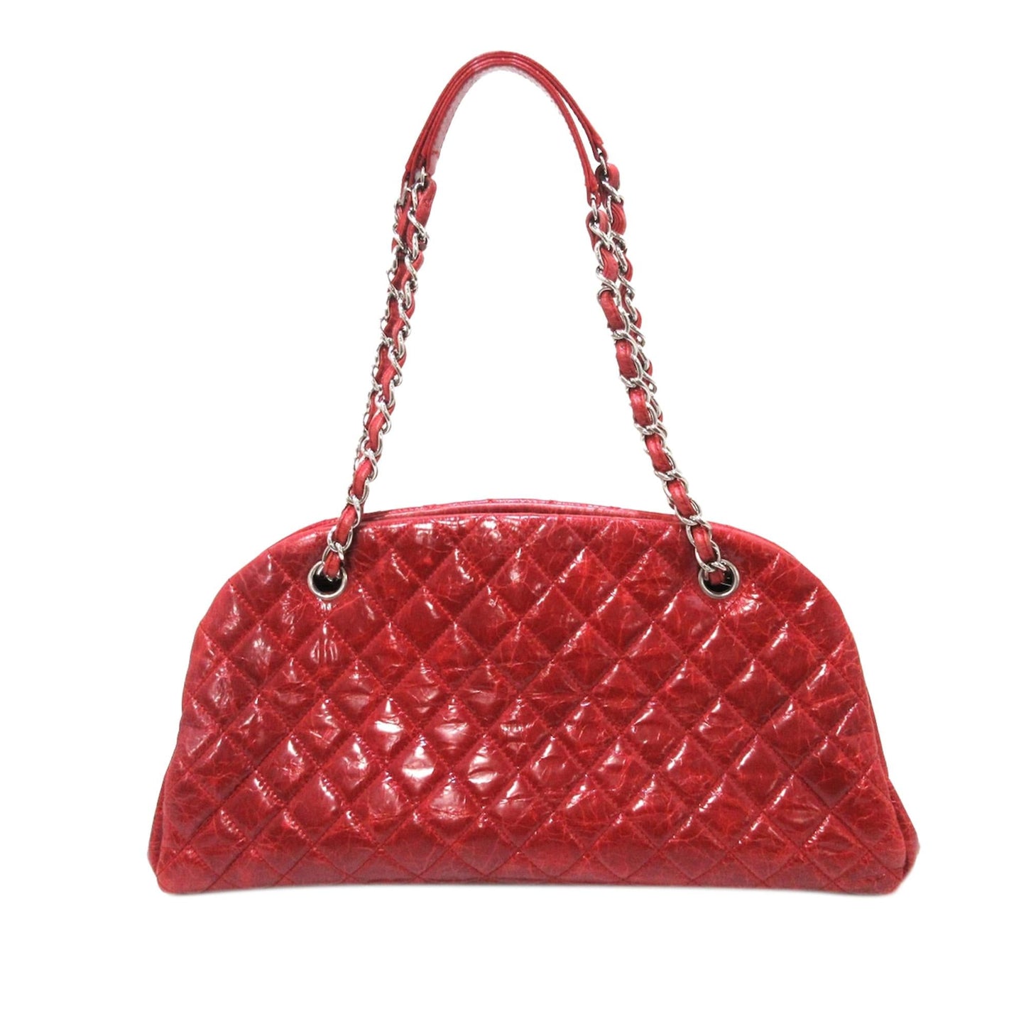 Chanel Mademoiselle Patent Bowling SHG Leather Handbag