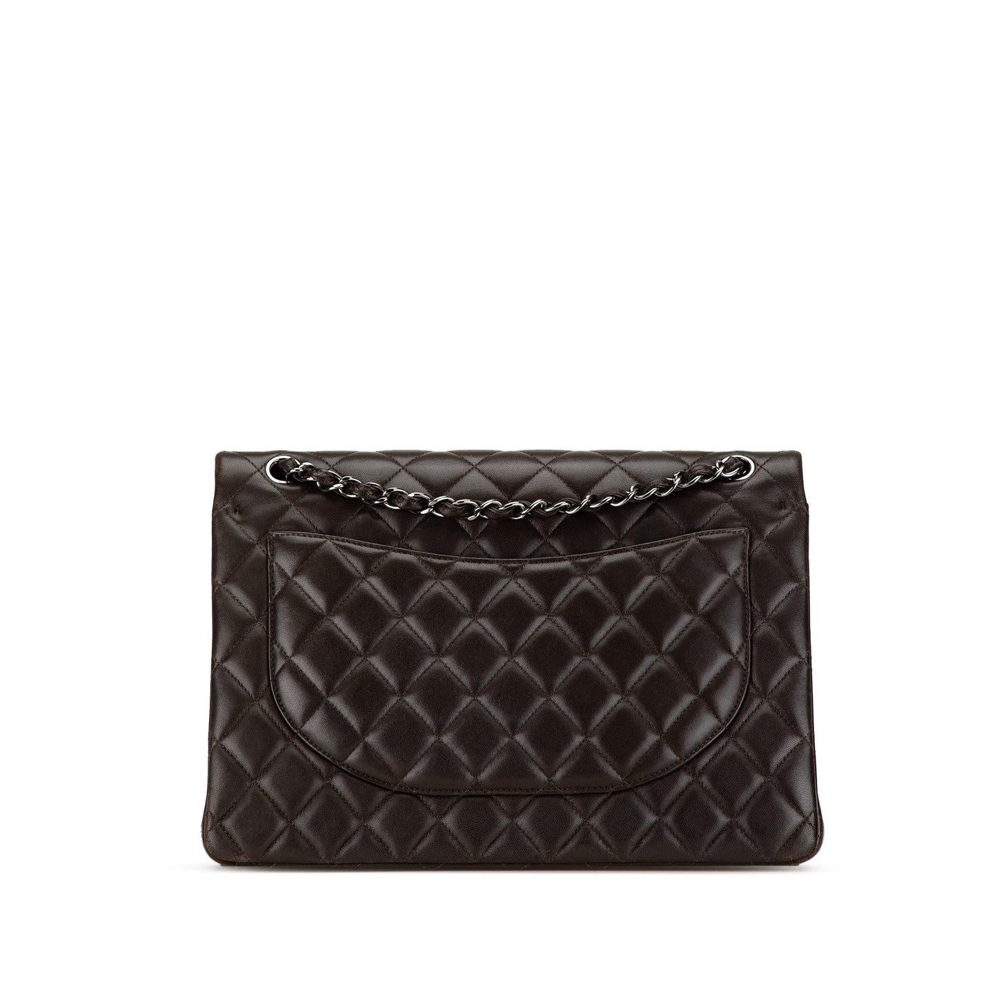 Chanel Maxi Classic Lambskin Double Flap Handbag Flap 1