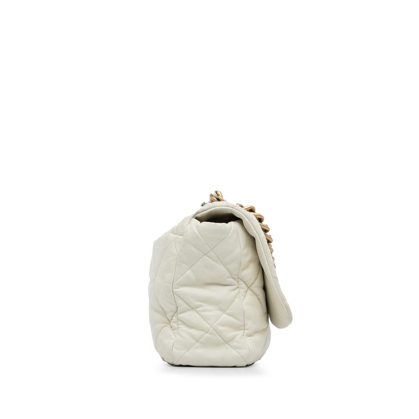 Chanel Maxi Lambskin 19 Flap SHG-On907h Handbag
