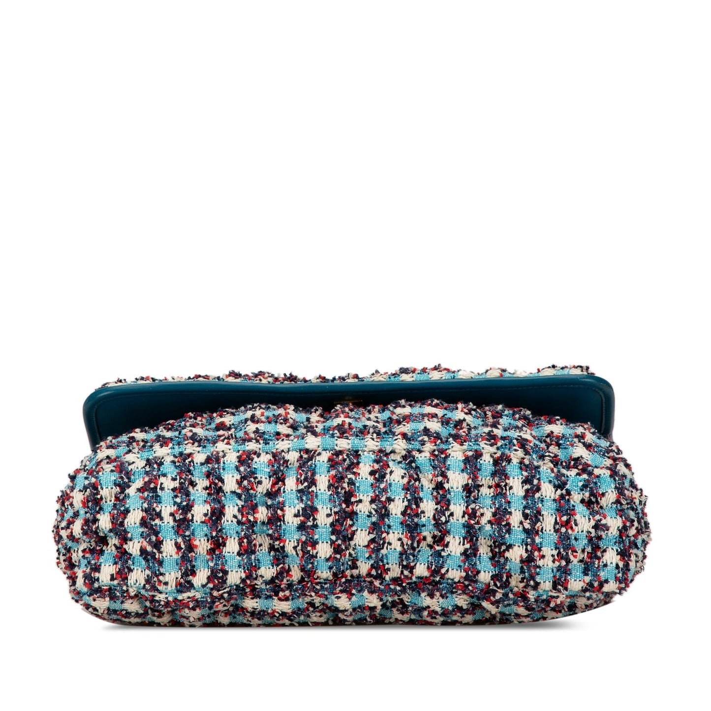 Chanel Maxi Tweed Chesterfield Single Flap (SHG-t8PRWy)