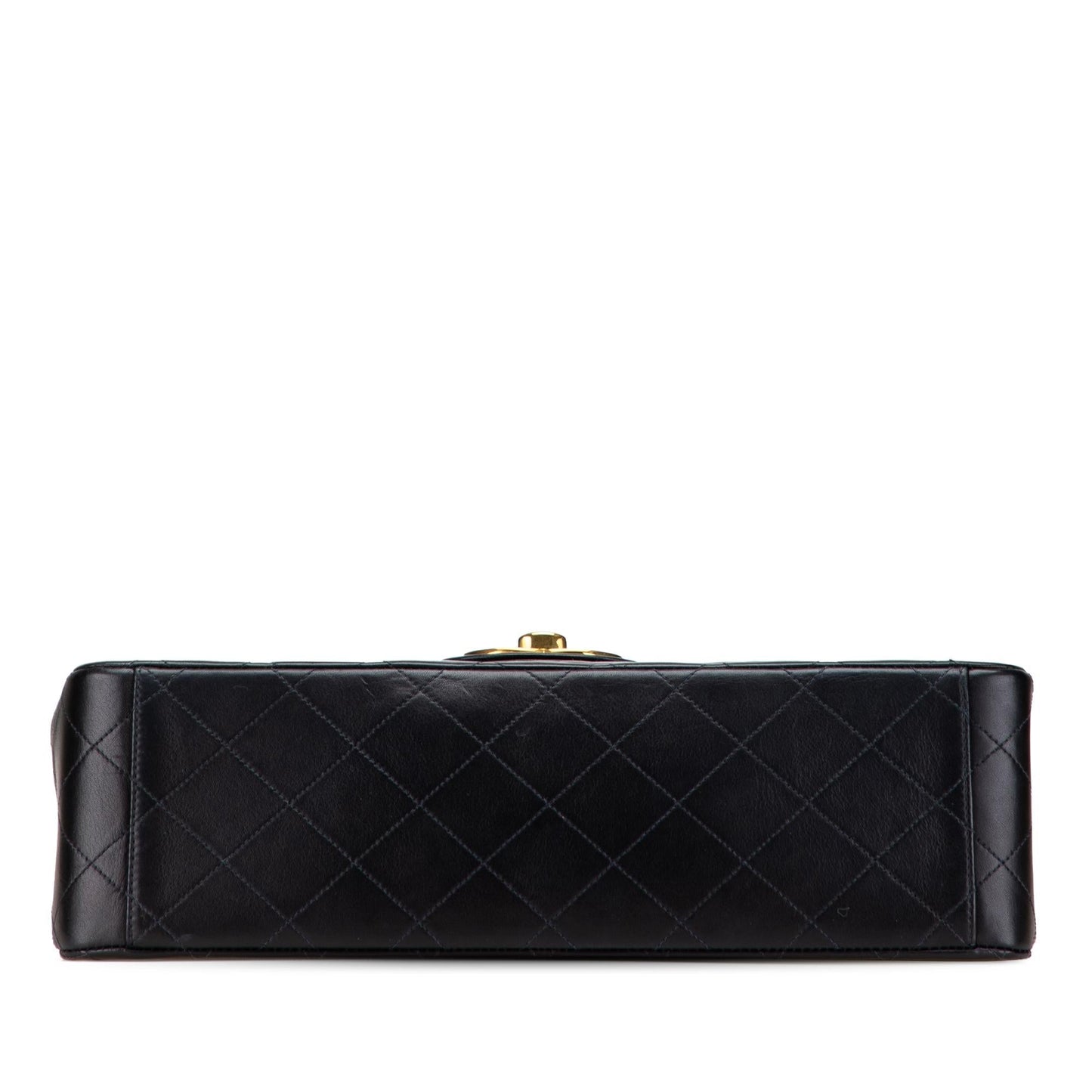 Chanel Maxi XL Classic Lambskin Single Flap Handbag Flap 4