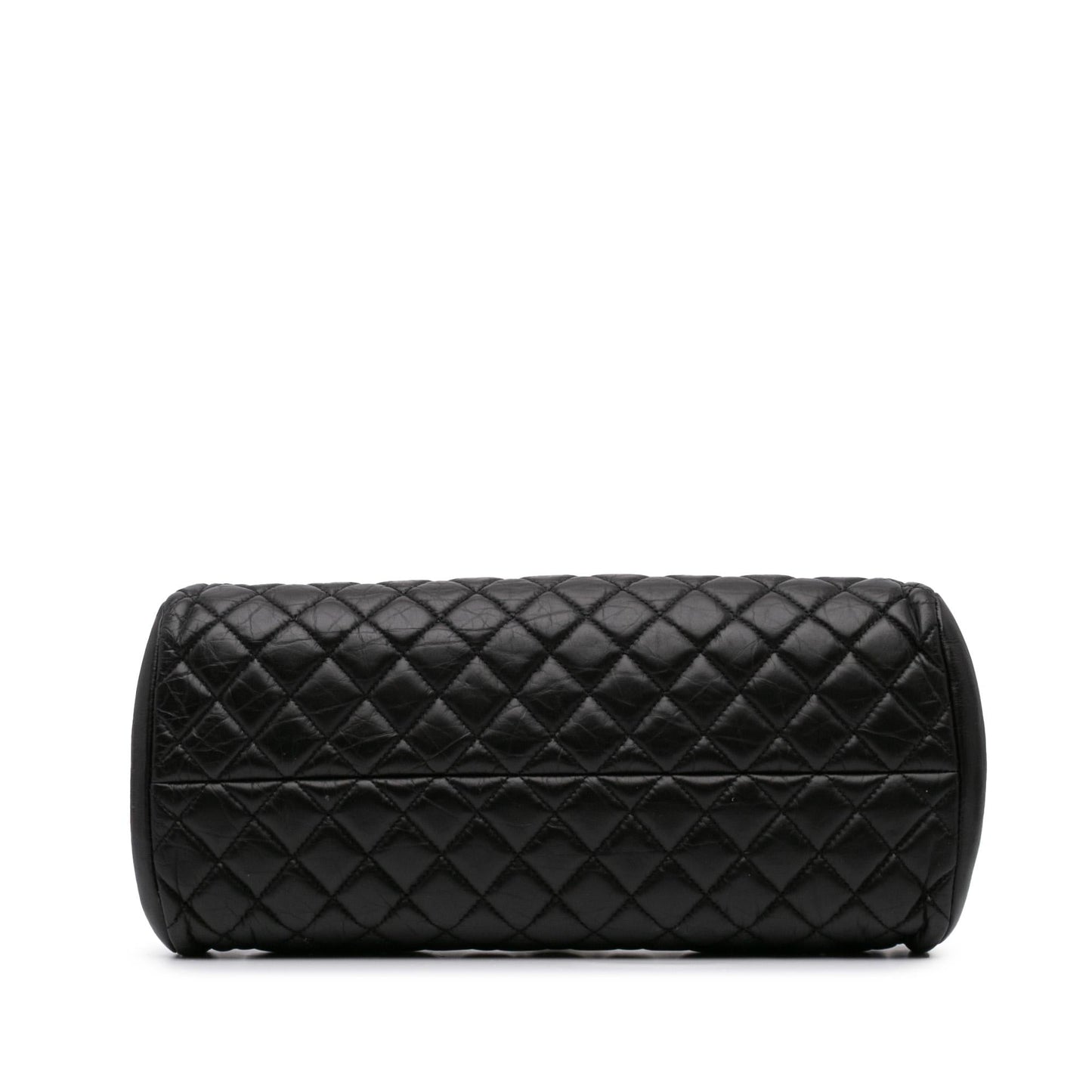 Chanel Aged Calfskin Just Mademoiselle Bowling Handbag Bowling Bag