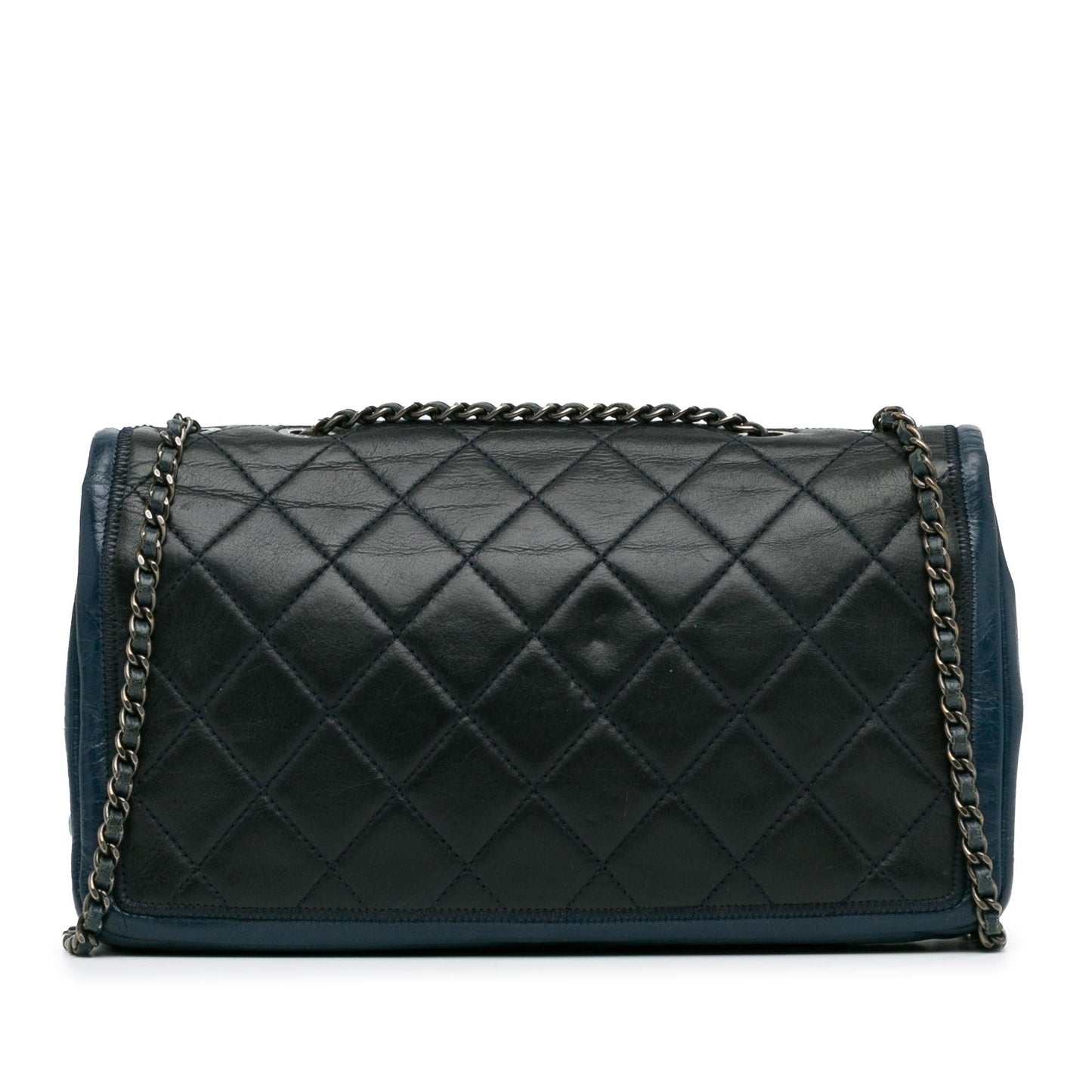 Chanel Medium Bicolor Lambskin Graphic Flap (Shg-Ewbfxt) Bag