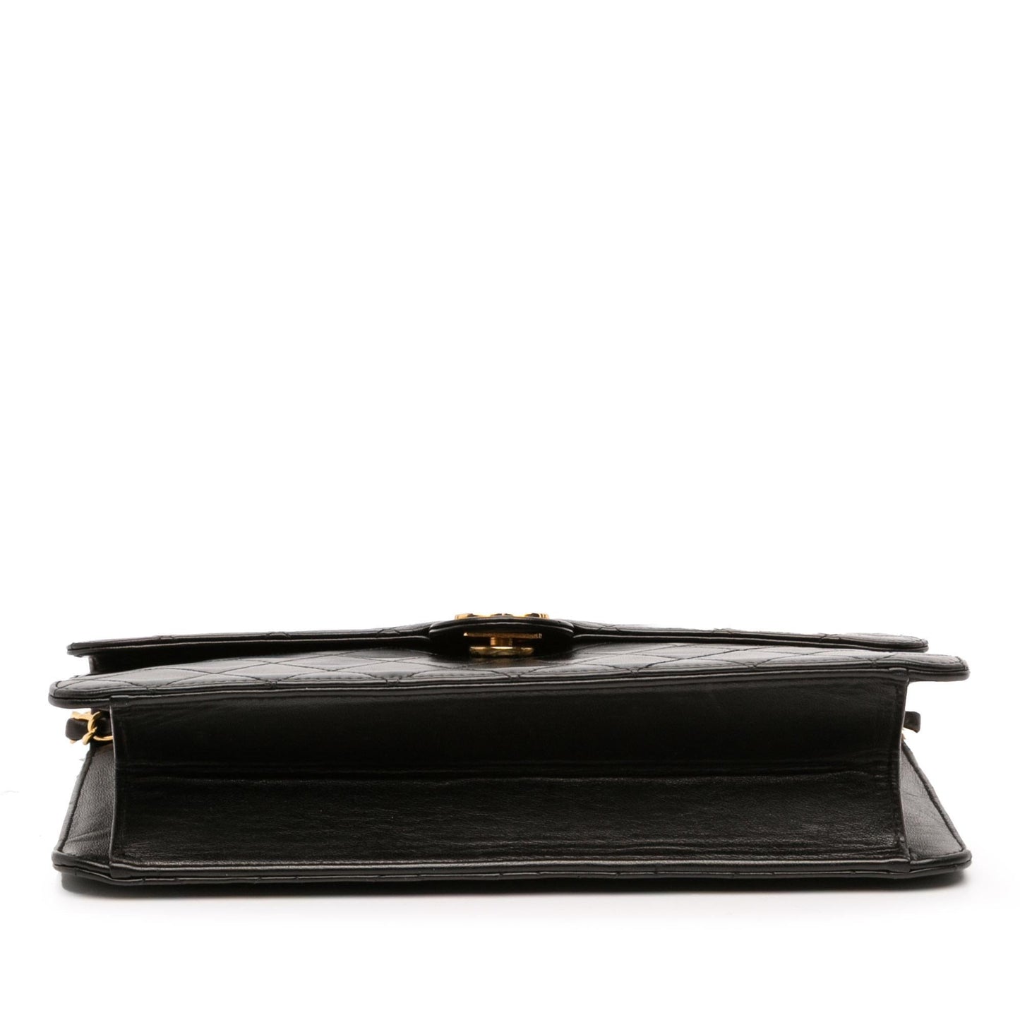 Chanel CC Quilted Lambskin Single Flap Handbag 4