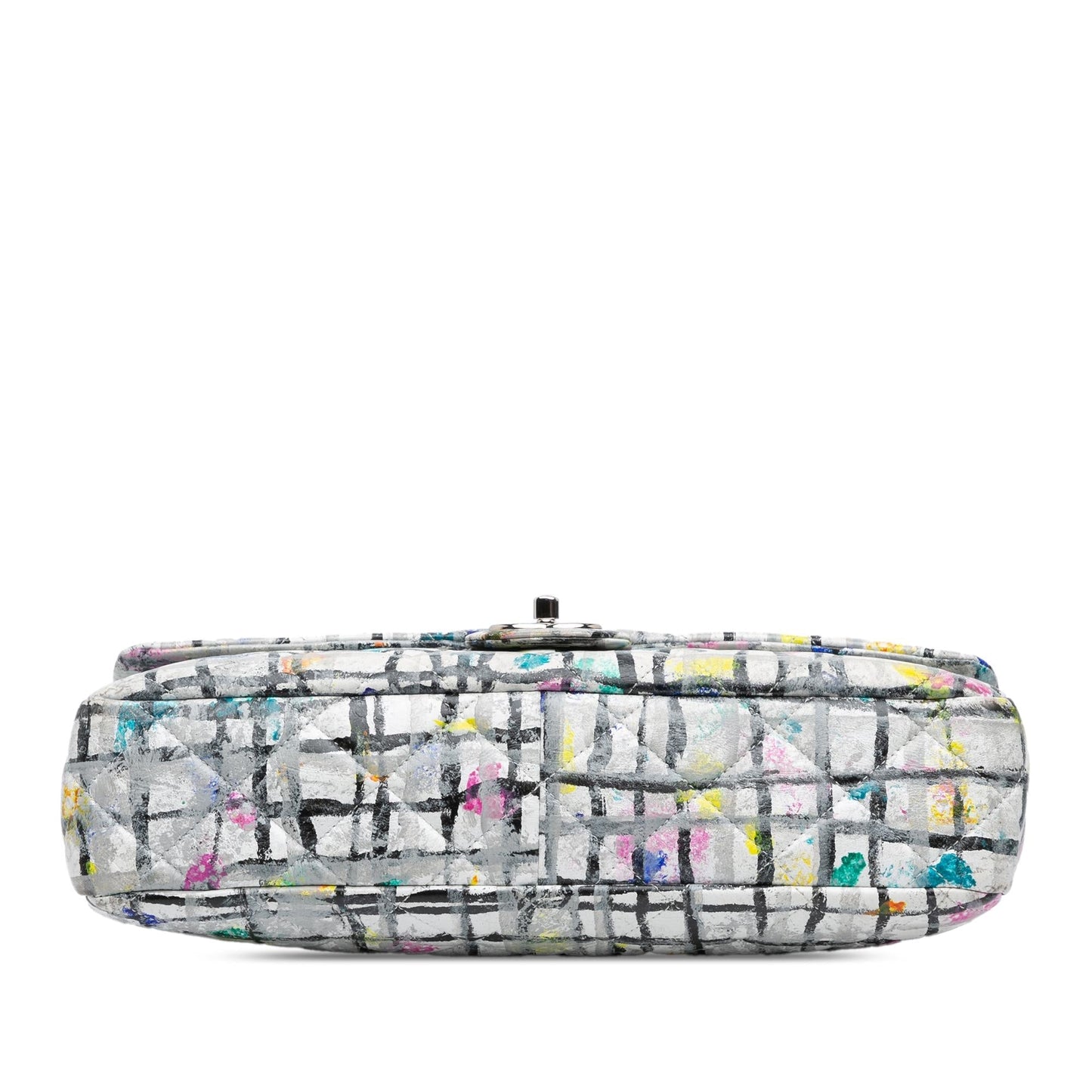 Chanel Calfskin Hand Painted Graffiti Flap Handbag