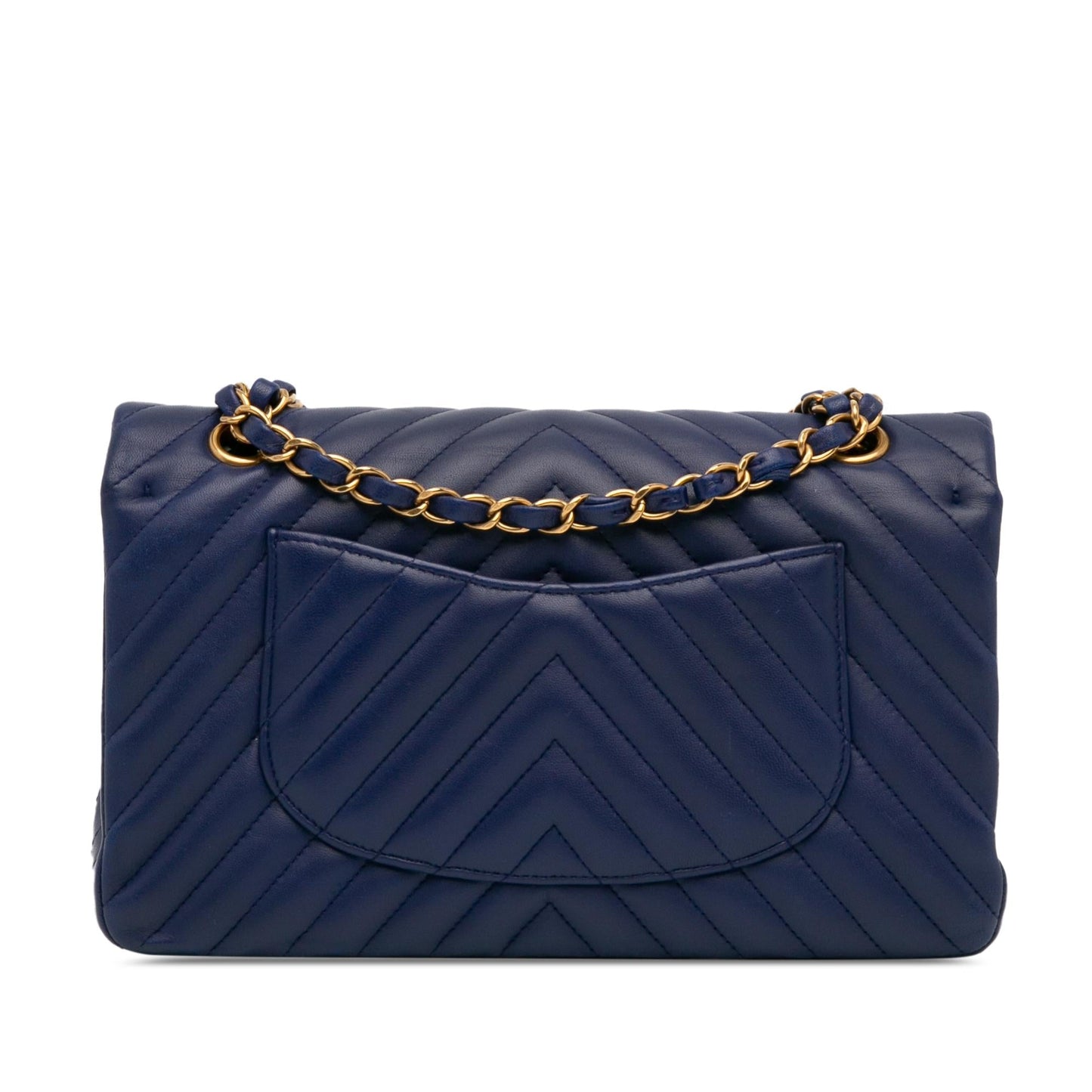 Chanel Medium Classic Chevron Lambskin Double Flap (Shg-Harzhx) Bag