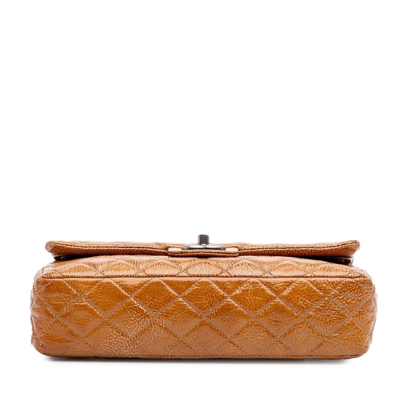 Chanel Classic Crinkled Patent Double Flap Handbag