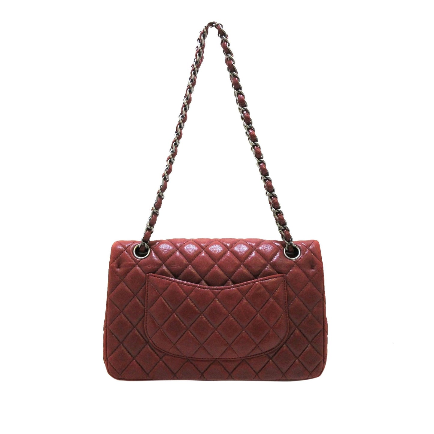 Chanel Classic Lambskin Double Flap SHG Handbag 11